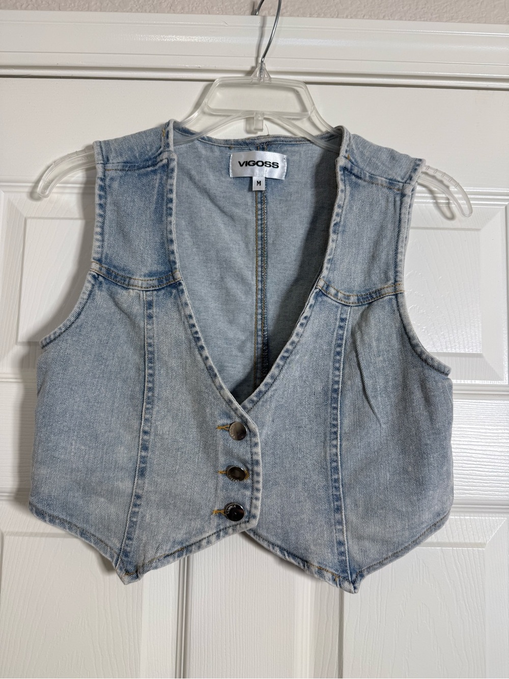 Nordstrom Rack Light Wash Denim Vest